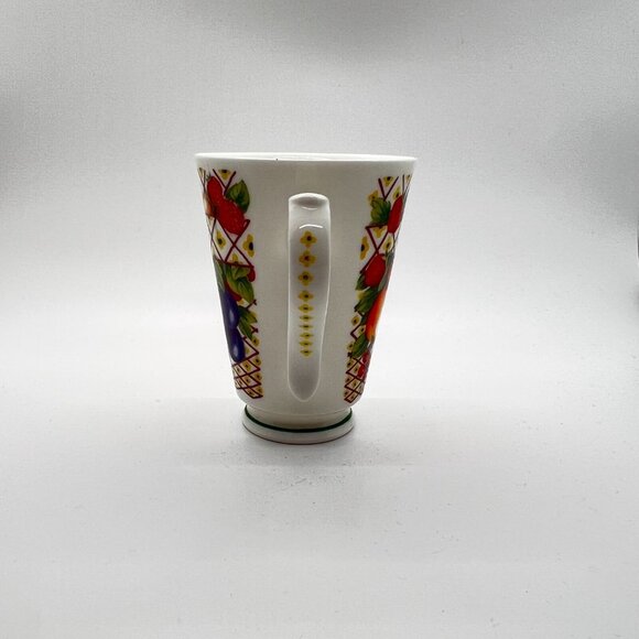 Evesham -Roy Kirkham Colorful Fruits Footed Cup - Fine Bone China - England - Picture 2 of 8